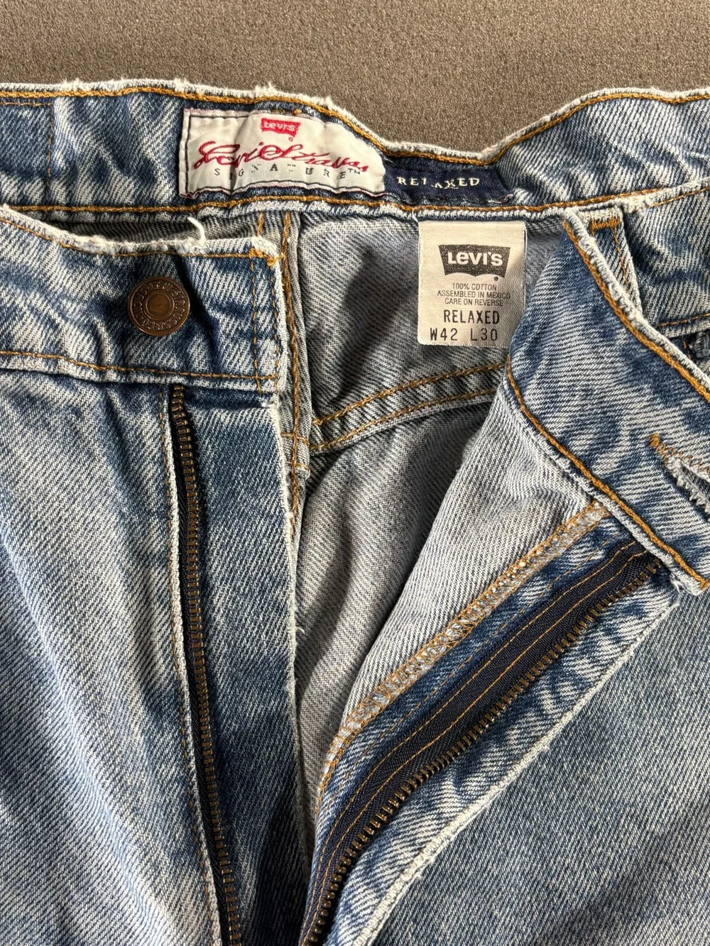 VTG Levi’s 540 Jeans Mens 42 Relaxed Fit Orange Tab 90s (READ DETAILS)